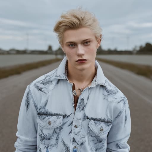 portrait+ style Russian LGBT queer twink blonde hunk dude face