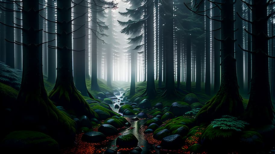  Scandinavian forest, gloomy background, mist., Overland fantasy woodland map, such as a map, a font that is modern and easy to read hyperrealistic, full body, detailed clothing, highly detailed, cinematic lighting, stunningly beautiful, intricate, sharp focus, f/1. 8, 85mm, (centered image composition), (professionally color graded), ((bright soft diffused light)), volumetric fog, trending on instagram, trending on tumblr, HDR 4K, 8K