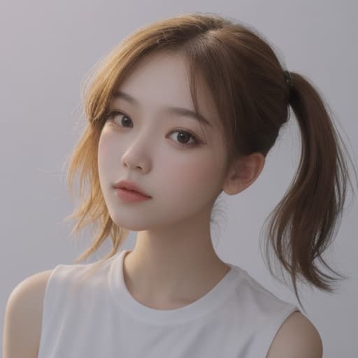  girl, best quality, solo, headshot, simple background