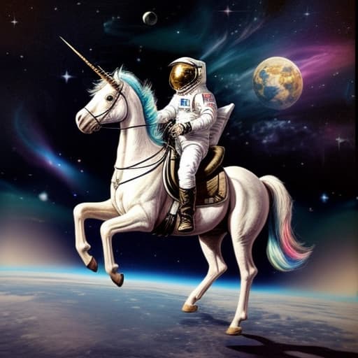  astronaut on unicorn