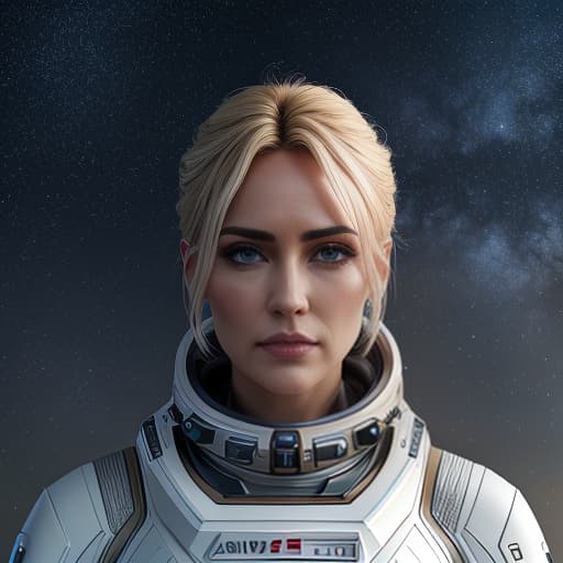  Starry sky, animated faces of MEN and WOMEN in spacesuits, blondes, Slavs, extremely short haircut, aged 30 years. hyperrealistic, full body, detailed clothing, highly detailed, cinematic lighting, stunningly beautiful, intricate, sharp focus, f/1. 8, 85mm, (centered image composition), (professionally color graded), ((bright soft diffused light)), volumetric fog, trending on instagram, trending on tumblr, HDR 4K, 8K