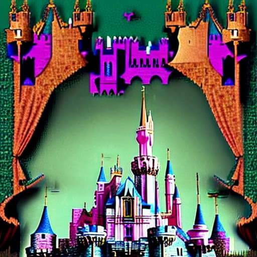  Castle,disneyland, gothic horror, elden ring , colorful