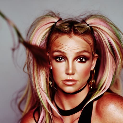 portrait+ style Britney Spears queer face