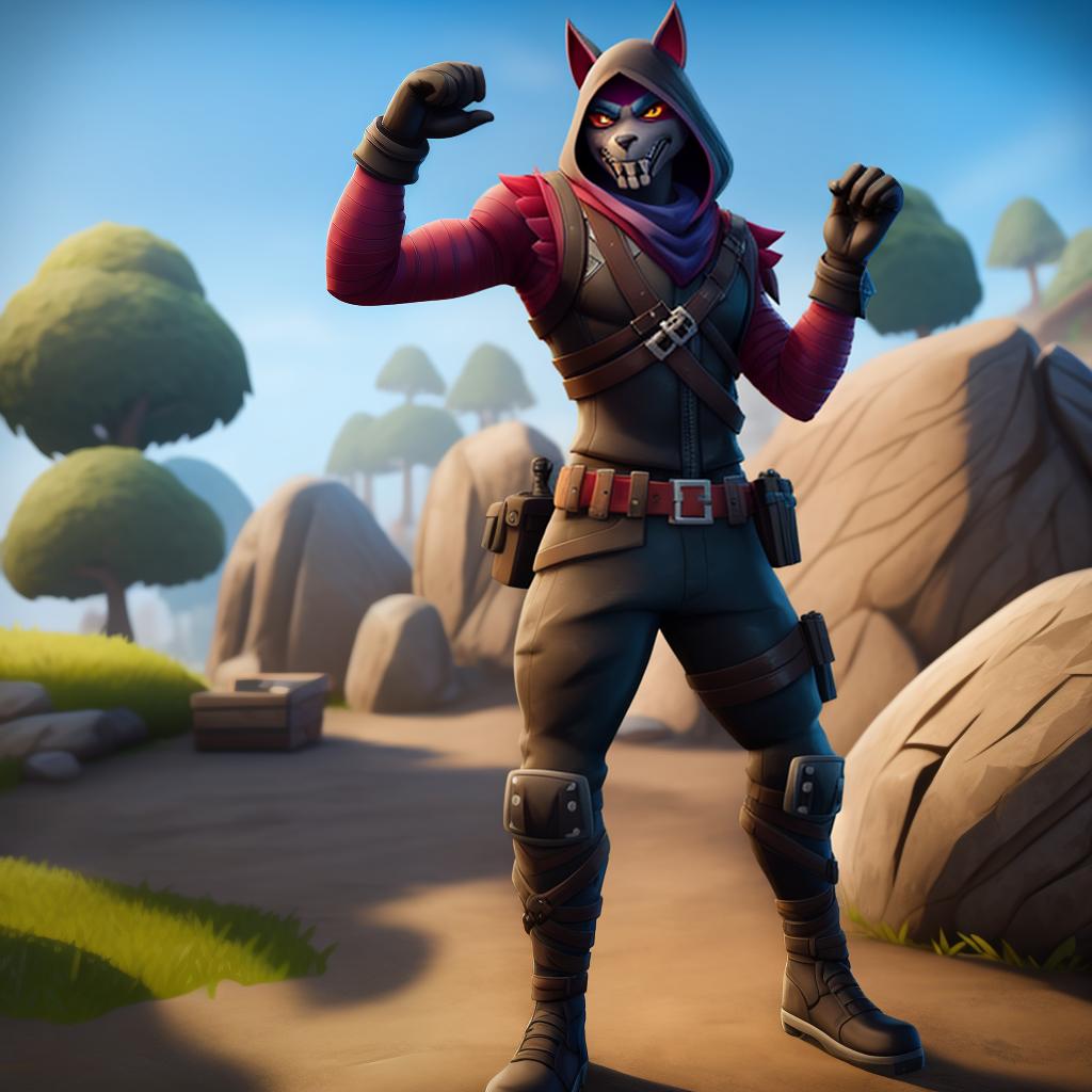  Evil Assassin (fortnite), full body, gloves, open eyes, masterpiece, 4k, fine details,