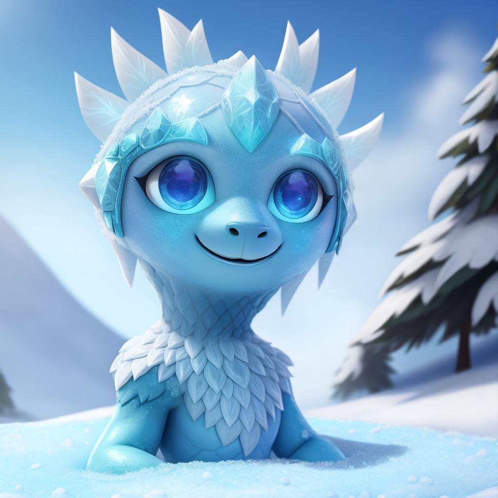  Frost creature (fortnite), full body, frost, ice, open eyes, masterpiece, 4k, fine details,