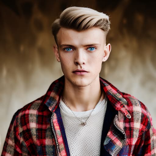 portrait+ style Russian LGBT queer twink blonde hunk dude face