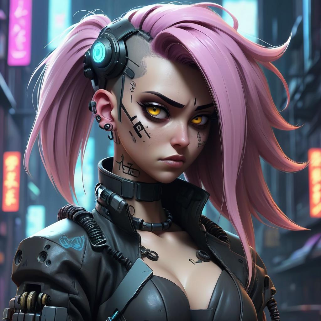  , cyberpunk, girls