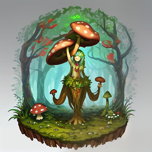  humanoid mushroom, druid