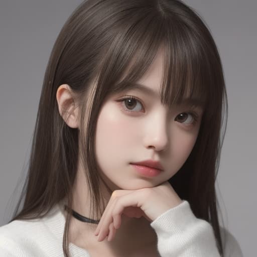  girl, best quality, solo, headshot, simple background