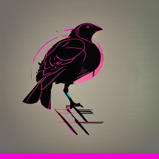 nvinkpunk birdie, (logo:1.3), vector graphics, brand, design, inspired, (straight:1.3), (symmetrical:0.4)