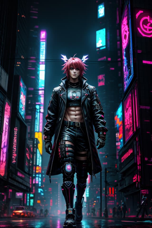  anime with big , (cyberpunk:1.15), hq, hightly detailed, 4k