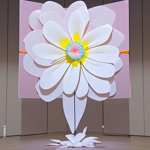  make an flower interactive art installation for students