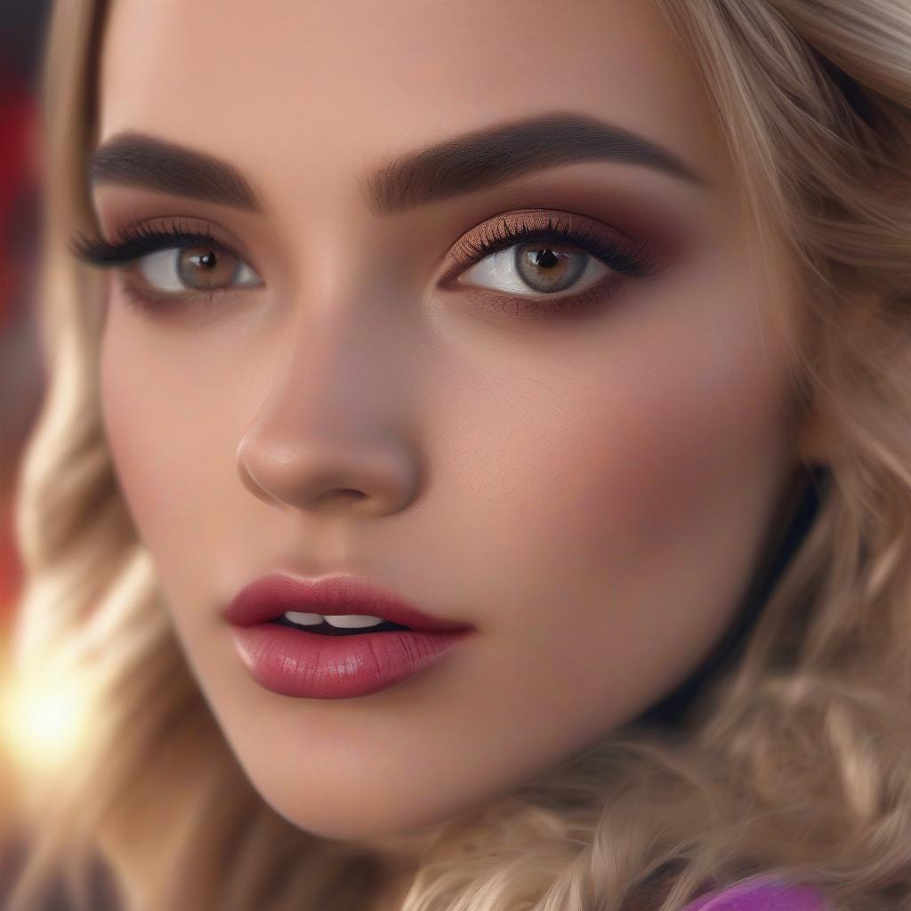  photorealistic realism 8k, 16k quality, fashion supermodel,((sharp focus)),(glamour, paparazzi taking pictures of her), (ultra absurd quality extremely detailed detail, hyper resolution, clear sharp focus, not blurry, (perfect round, realistic brown eyes)), ((perfect dark eyeshadows)), (super detailed, beautiful little nose), (perfect composition), depth of field, cinematic light, lens flare, (extremely beautiful face, beautiful lips), pink makeup:1.22, blue eyeliner, red lipstick:1.35,(perfect dark eyeshadows:1.25), (super detailed professional makeup on eyes:1.3), (detailed nose:1.2), intricate detail face, best high quality real texture skin, (a woman with velvety skin), ((best high quality real texture hair)), (short blonde hair, (wavy,