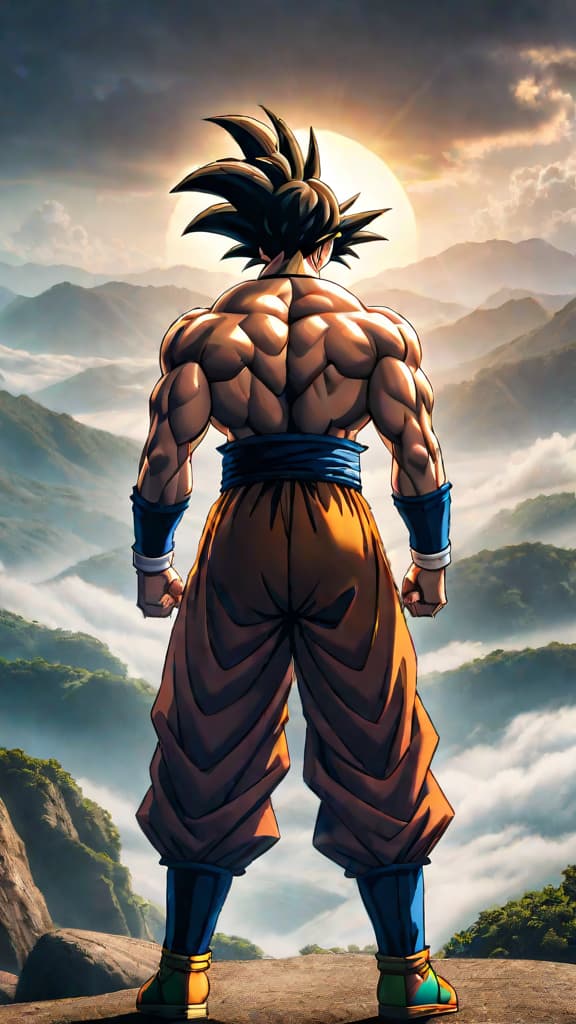  anime art: goku's crying fuels broly's madness, intertwined with betrayal, jealousy, and manipulation in dragon ball z. hyperrealistic, full body, detailed clothing, highly detailed, cinematic lighting, stunningly beautiful, intricate, sharp focus, f/1. 8, 85mm, (centered image composition), (professionally color graded), ((bright soft diffused light)), volumetric fog, trending on instagram, trending on tumblr, HDR 4K, 8K