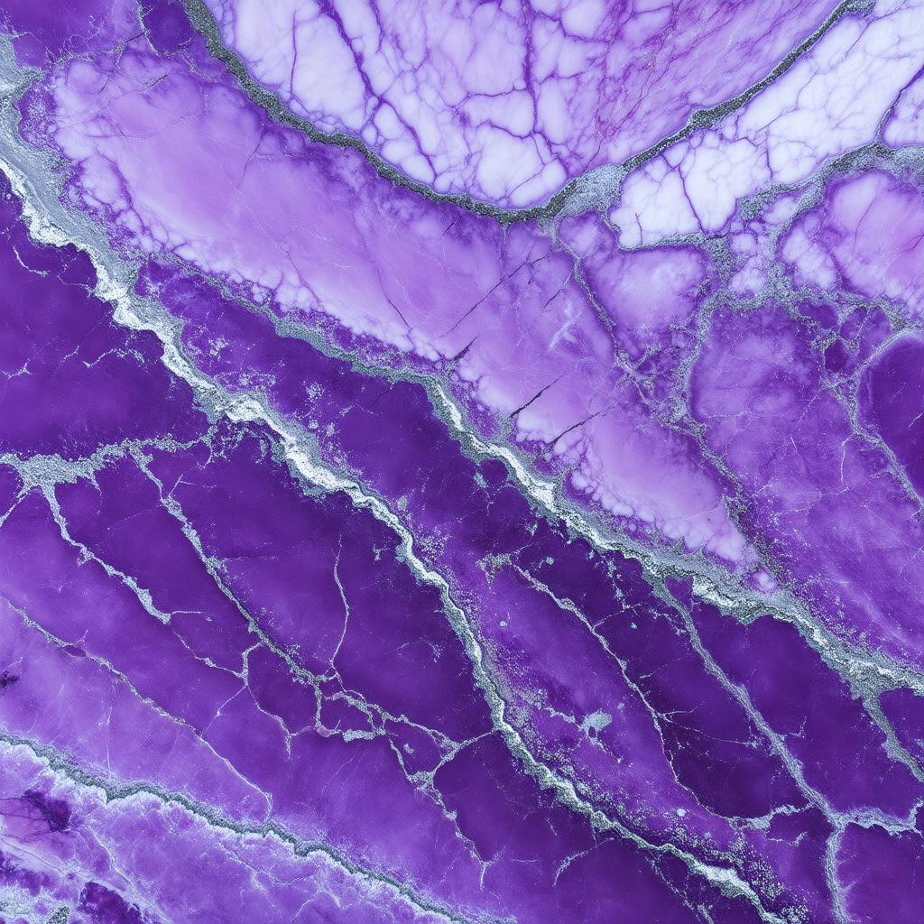  professional detailed photography, purple marble texture, silver and white veins, wallpaper, background, (muted colors, dim colors, soothing tones), (vsco:0.3)