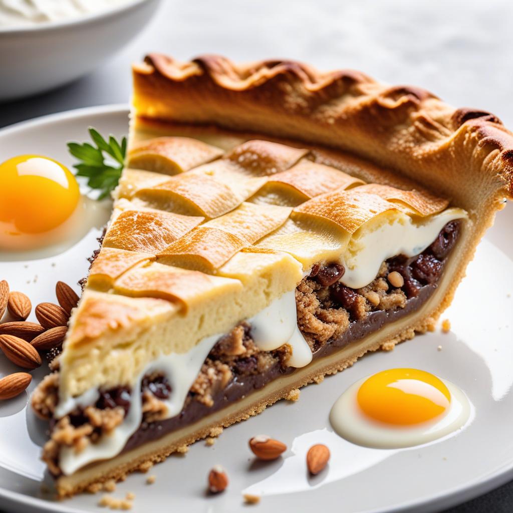  realistic close up portrait meal photo of (((Barbaadian pie))), with (Chicken egg, Whole wheat flour, Milk, Butter, Almond extract, White sugar, Chemical baking powder), ((served in a white plate)), ((with white background)), (((Healthy Eating Plate))), (((Harvard Eating Plate))), ((food photography)), with macro lens, shallow depth of field, highly detailed, natural lighting, natural colors, photorealism, Canon EOS R3, nikon, f/1.4, ISO 200, 1/160s, 8K, RAW, unedited, in-frame hyperrealistic, full body, detailed clothing, highly detailed, cinematic lighting, stunningly beautiful, intricate, sharp focus, f/1. 8, 85mm, (centered image composition), (professionally color graded), ((bright soft diffused light)), volumetric fog, trending on instagram, trending on tumblr, HDR 4K, 8K