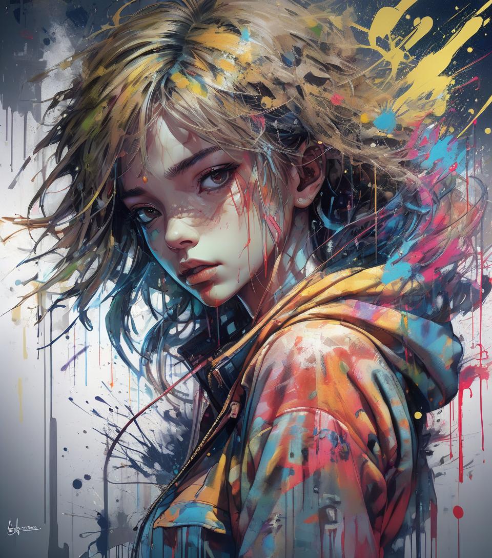  16k diverse graffiti art, manga, dynamic, moonlight, highly detailed, digital painting, art stations, concept art, smooth, sharp focus, illustration, paint splatter, art by carne griffiths and wadim kashin