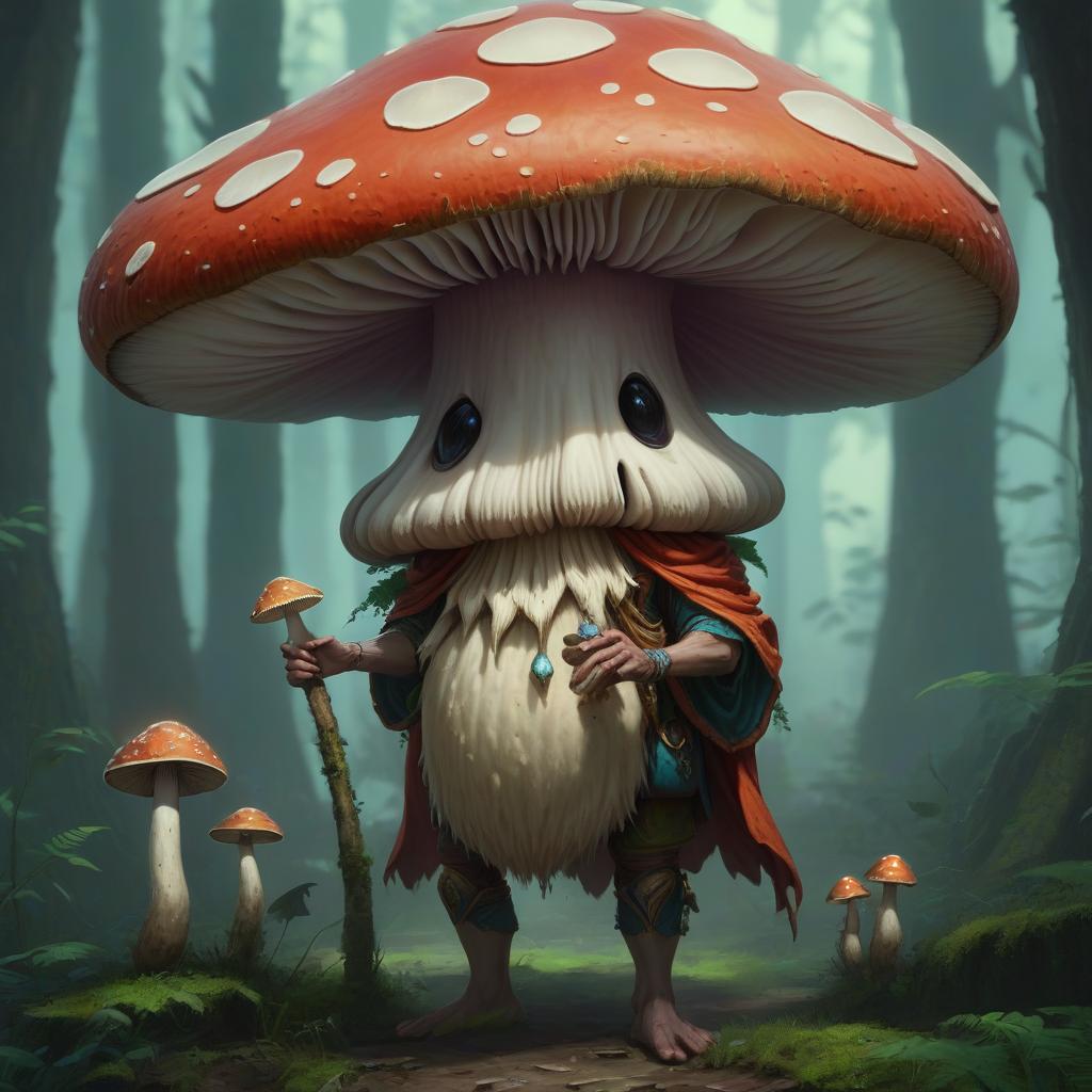  humanoid mushroom, druid, hkmagic