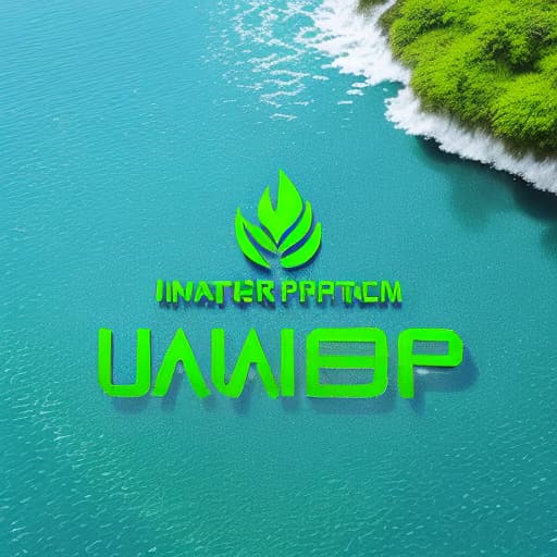  Generate a logo for the algae water purification source innovation team, which should be simple and reflect the team name to a certain extent. The team name is algae water purification source innovation team.