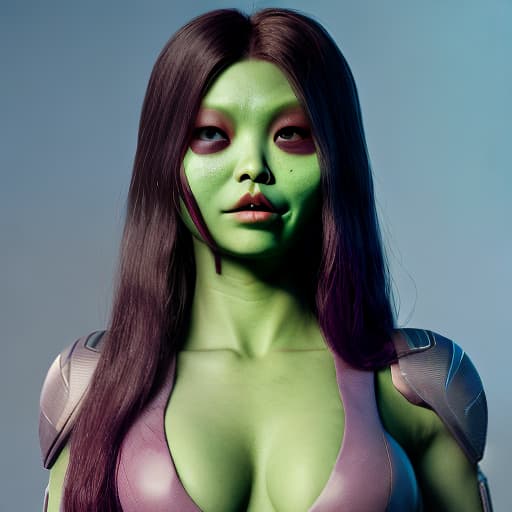 redshift style Jennie Kim as Gamora