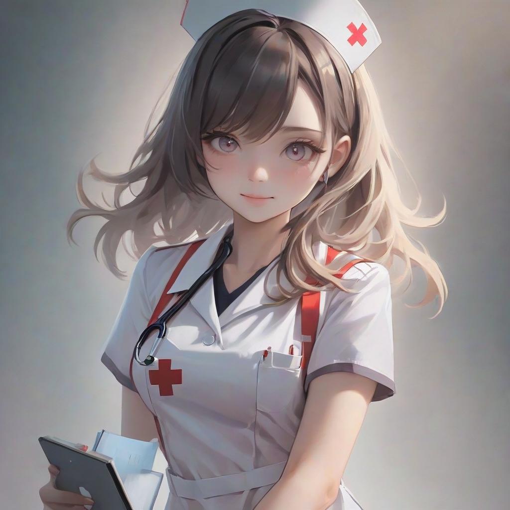  beautiful with big s, in the form of a nurse