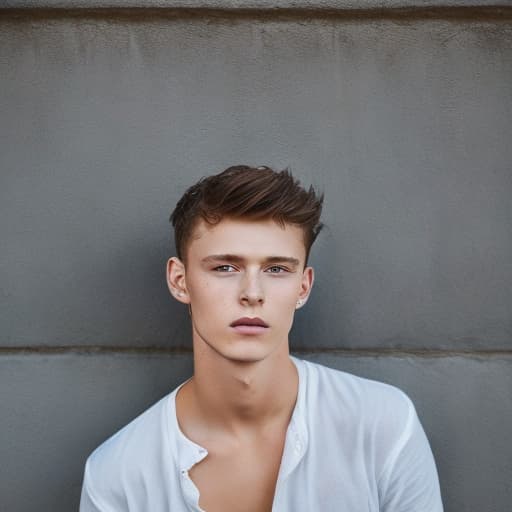 portrait+ style Czech Republic twink brunette hunk dude face