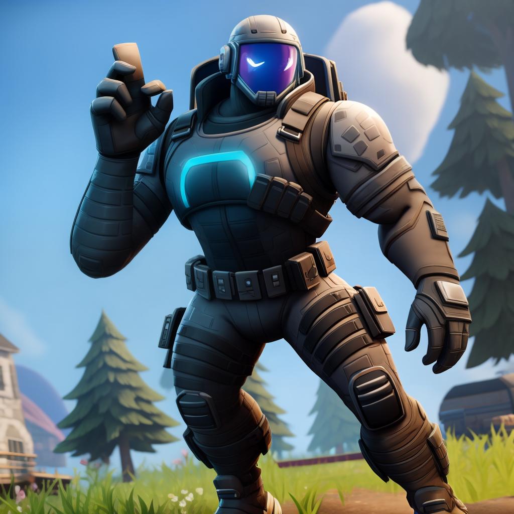  Power armoured soldier (fortnite), full body, open eyes, masterpiece, 4k, fine details,