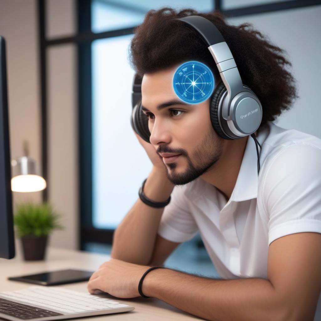  Your prompt: An Astrology lesson online on a computer monitor. Negotiations via Skype. The guy is wearing headphones and a microphone. Joy.