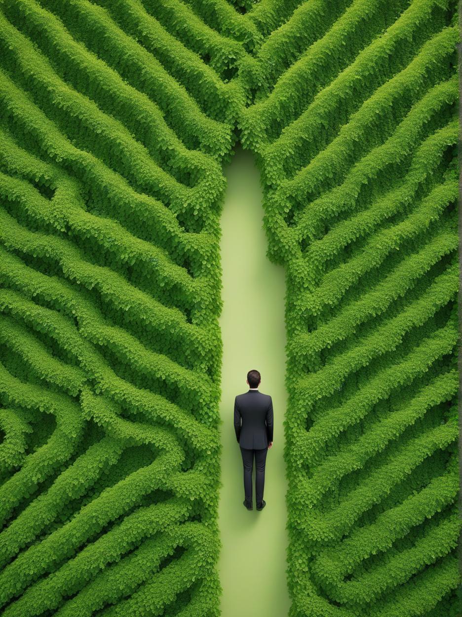  minimalism, person surrounded by green vines. their entire body., abstract, simple geometic shapes, hard edges, sleek contours, minimalism