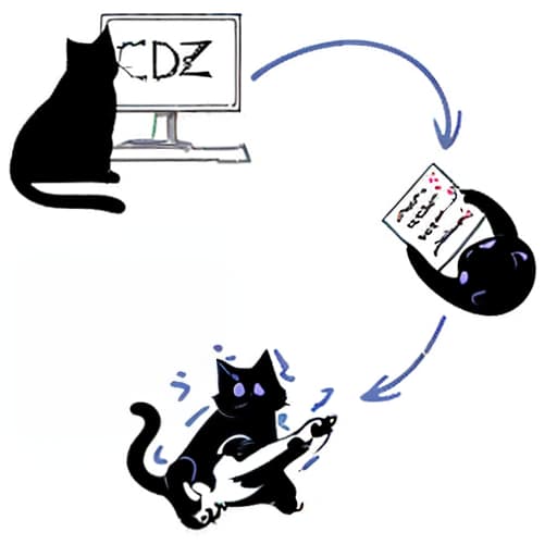  cats dance, (logo:1.3), vector graphics, brand, design, inspired, (straight:1.3), (symmetrical:0.4)