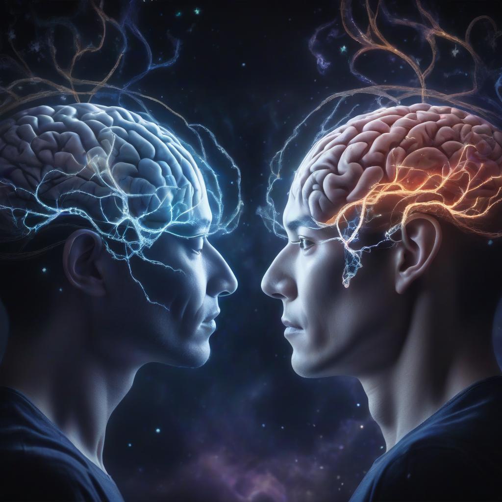  two brains connected by a magical connection, hkmagic