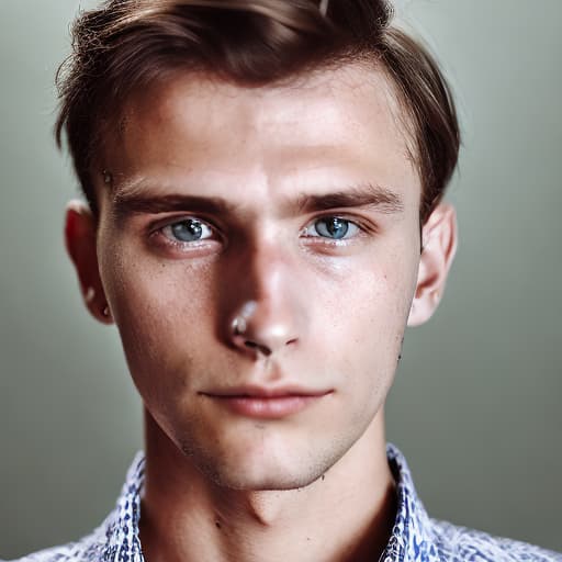 portrait+ style Czech Republic twink brunette hunk dude face