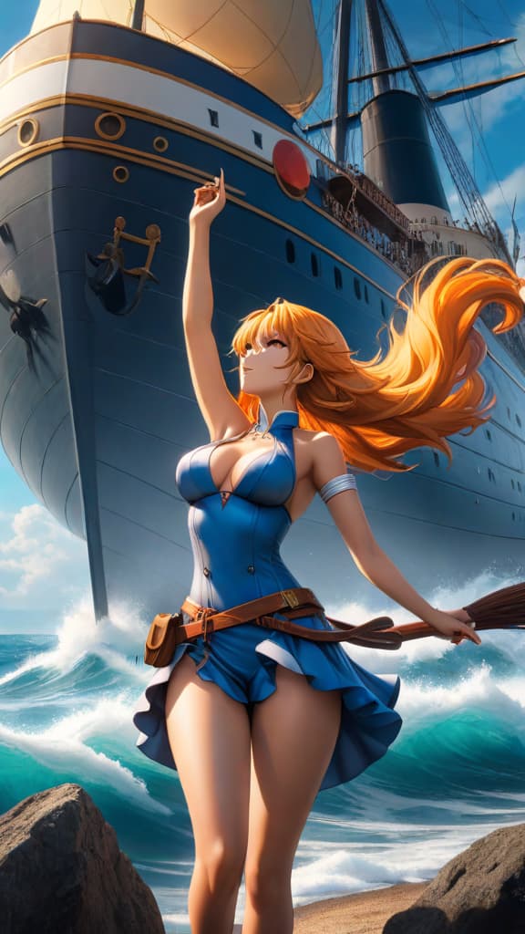  anime art: pluton's legend lingers, a powerful ship waiting to surface in one piece. hyperrealistic, full body, detailed clothing, highly detailed, cinematic lighting, stunningly beautiful, intricate, sharp focus, f/1. 8, 85mm, (centered image composition), (professionally color graded), ((bright soft diffused light)), volumetric fog, trending on instagram, trending on tumblr, HDR 4K, 8K