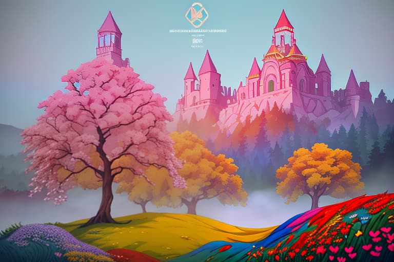  digital image with double exposure. primitive style. bright colourful landscape with trees, hills, flowers and colourful clouds. trees with lush crowns:: (gradients, ornamental patterns on the crown: 1,3). bright colours, (ornamentation, patterning: 1,3). layering textures, complex textures, complex backgrounds. (complex gradients: 1,3). shimmers of colour. flat solution. stylistics: fairy tale, fantasy, dream. in the manner of works by henri rousseau, andy russell, vyacheslav nazaruk, vlad safronov, abigail larson. hyperrealistic, full body, detailed clothing, highly detailed, cinematic lighting, stunningly beautiful, intricate, sharp focus, f/1. 8, 85mm, (centered image composition), (professionally color graded), ((bright soft diffused light)), volumetric fog, trending on instagram, trending on tumblr, HDR 4K, 8K