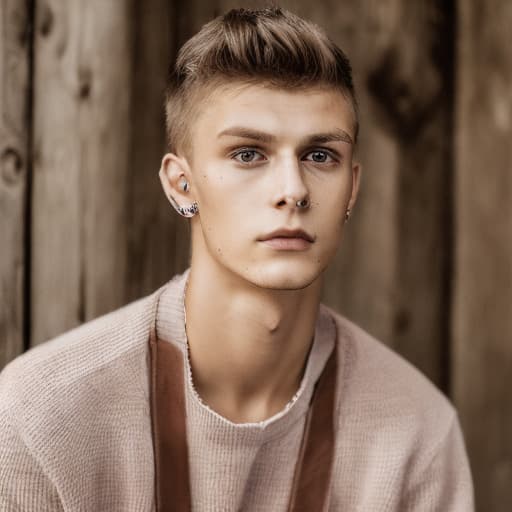 portrait+ style Czech Republic twink brunette hunk dude face