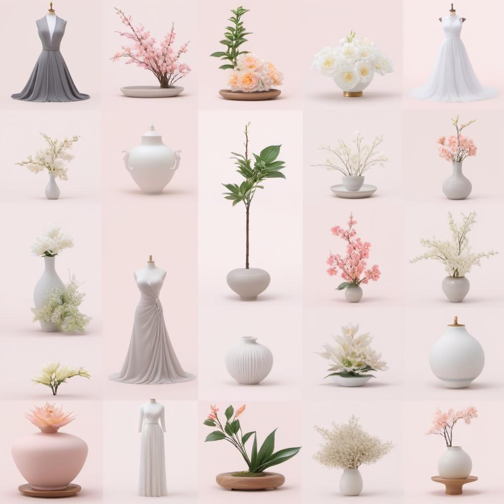  Ikebana hyperrealistic, full body, detailed clothing, highly detailed, cinematic lighting, stunningly beautiful, intricate, sharp focus, f/1. 8, 85mm, (centered image composition), (professionally color graded), ((bright soft diffused light)), volumetric fog, trending on instagram, trending on tumblr, HDR 4K, 8K