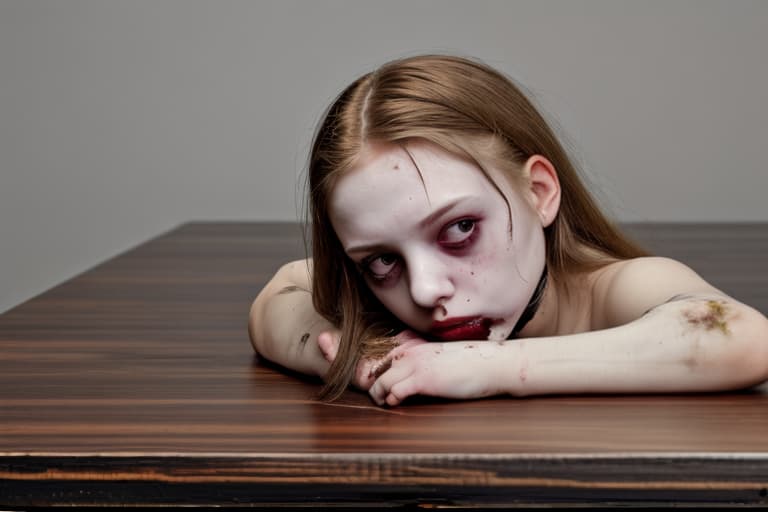  Dead girl on table