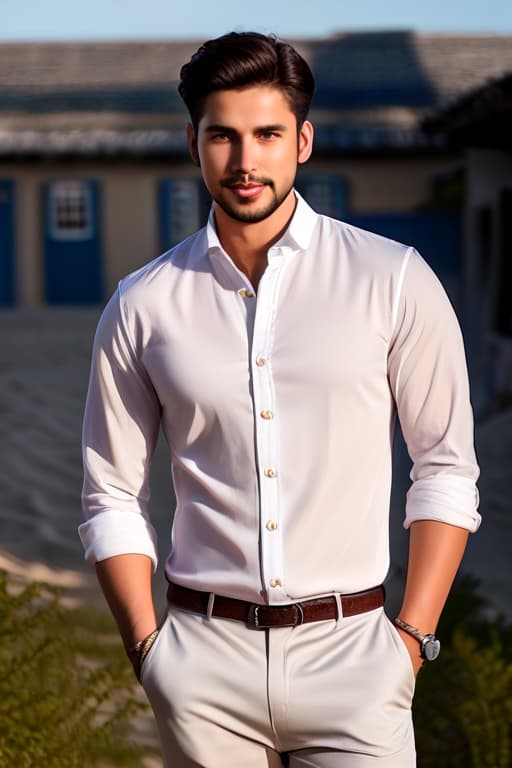  man, walking forward with a smile, beach