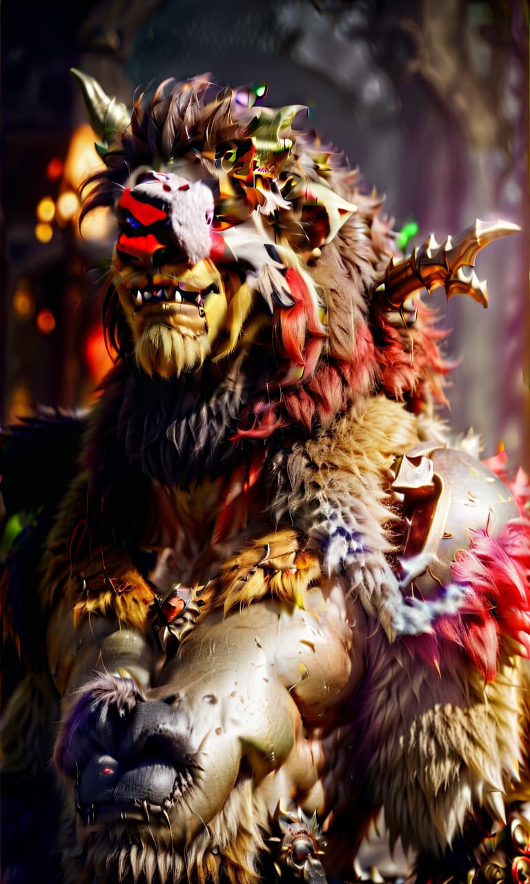  cinematic photo a goblin sits on a lion, an evil lion with a grin, an evil goblin king, a crown on his head, with a small beard, red eyes, an evil grin on his face, a mantle with a furry collar, a large axe on his shoulder, a sporty physique. . 35mm photograph, film, bokeh, professional, 4k, highly detailed, perfecteyes, hkmagic, civitai