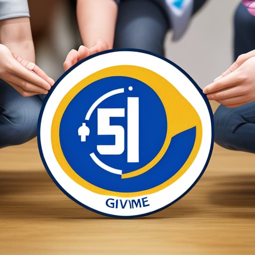  English Name: Give Me Five Group size: 8 Design team logo ，