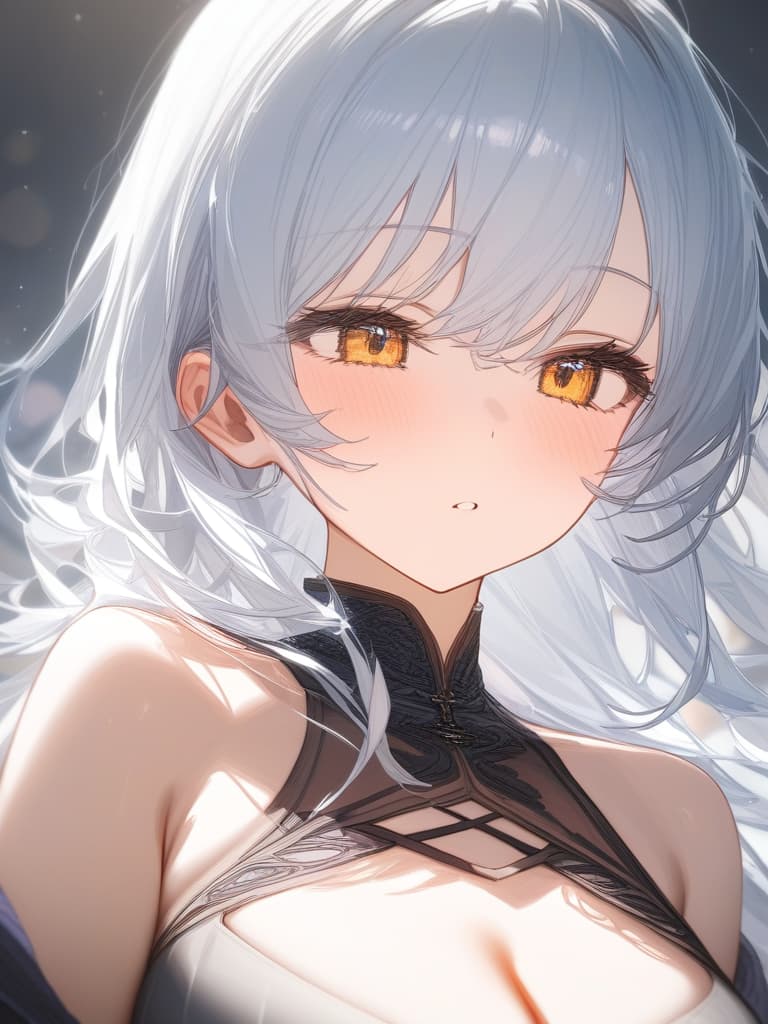  girl, white hair, bob, masterpiece, best quality,8k,ultra detailed,high resolution,an extremely delicate and beautiful,hyper detail