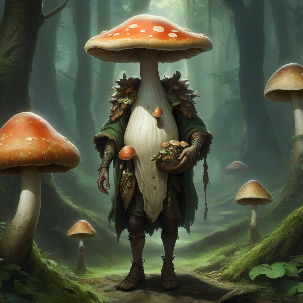  humanoid mushroom, druid, hkmagic