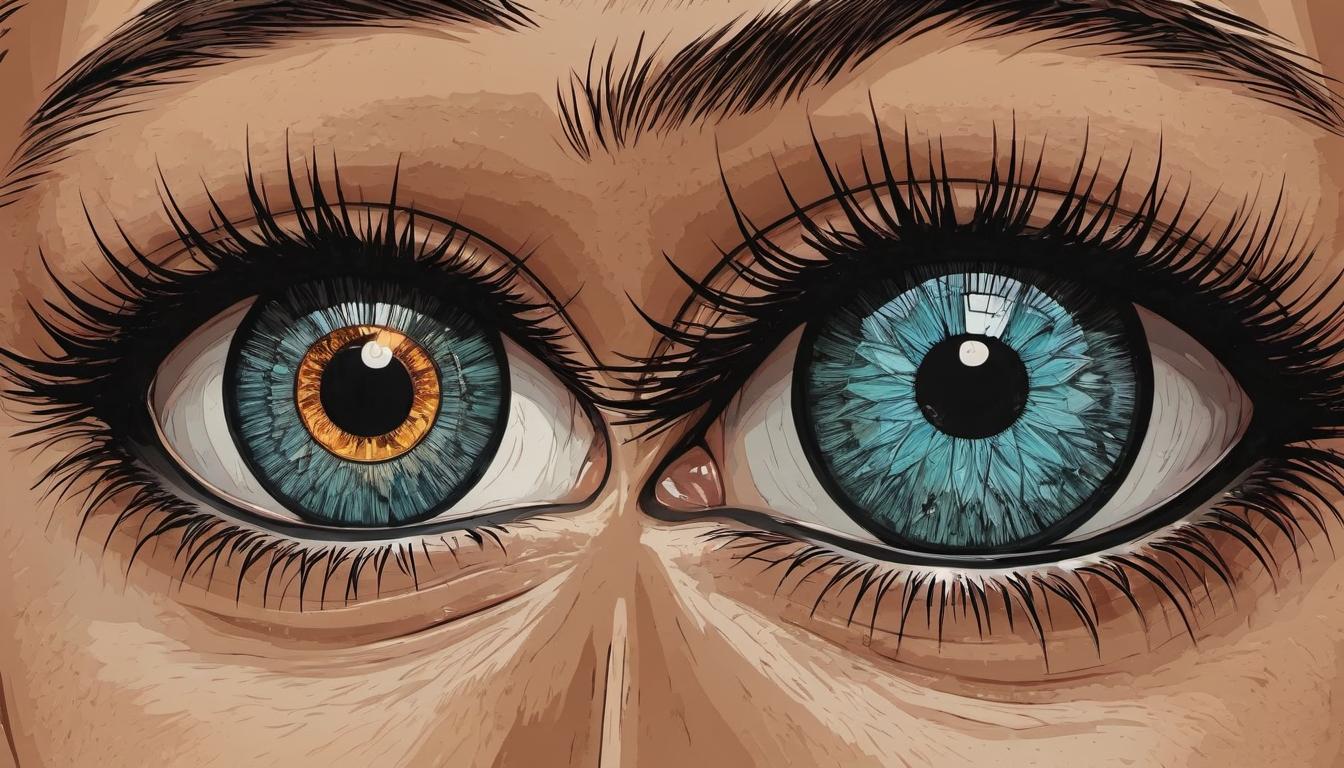  （surrealism)a pair of eyes reflecting a scene of everyday life, stylized, sense of watching, intimate yet distant, observing life mystic, intricate details, best quality)