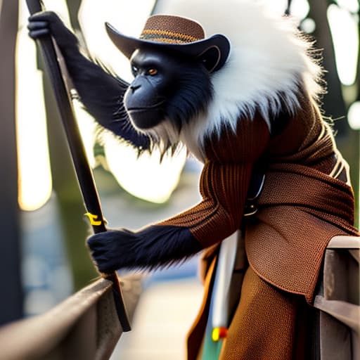 wa-vy style a beautiful image of monkey hyperrealistic, full body, detailed clothing, highly detailed, cinematic lighting, stunningly beautiful, intricate, sharp focus, f/1. 8, 85mm, (centered image composition), (professionally color graded), ((bright soft diffused light)), volumetric fog, trending on instagram, trending on tumblr, HDR 4K, 8K