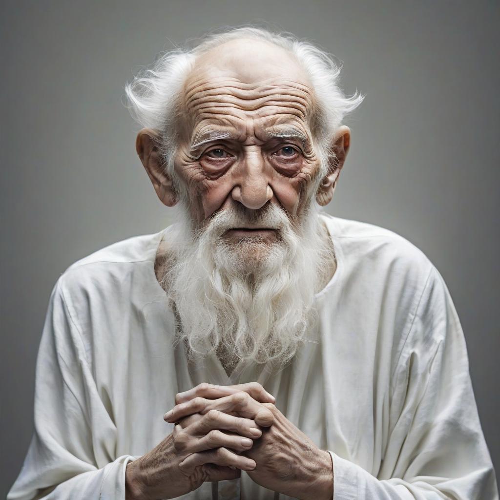  man wise old man white art