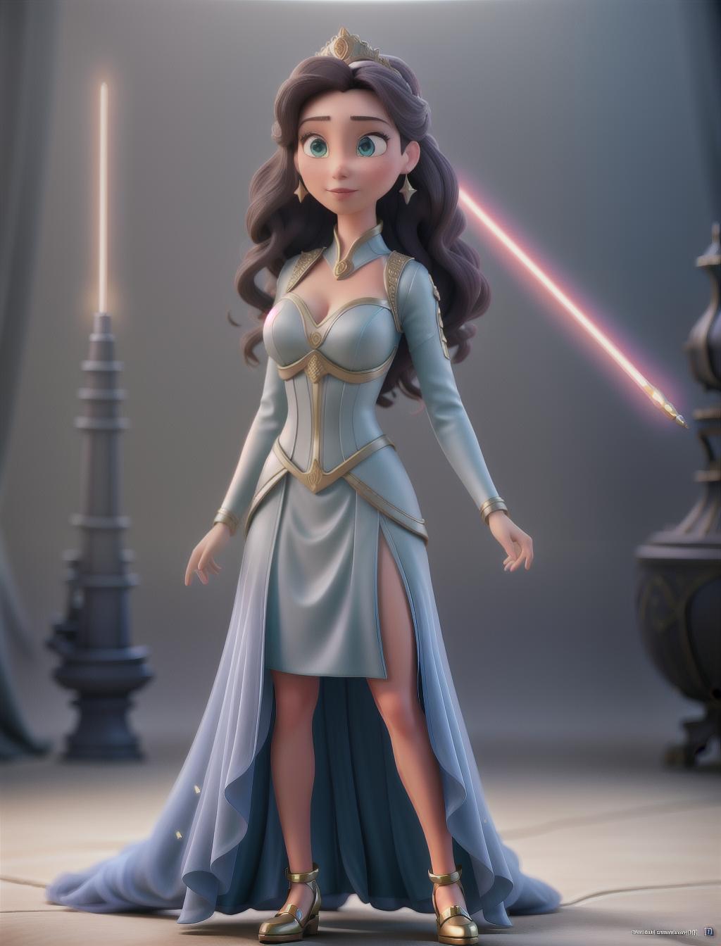  Star Wars themed Disney princess party hyperrealistic, full body, detailed clothing, highly detailed, cinematic lighting, stunningly beautiful, intricate, sharp focus, f/1. 8, 85mm, (centered image composition), (professionally color graded), ((bright soft diffused light)), volumetric fog, trending on instagram, trending on tumblr, HDR 4K, 8K