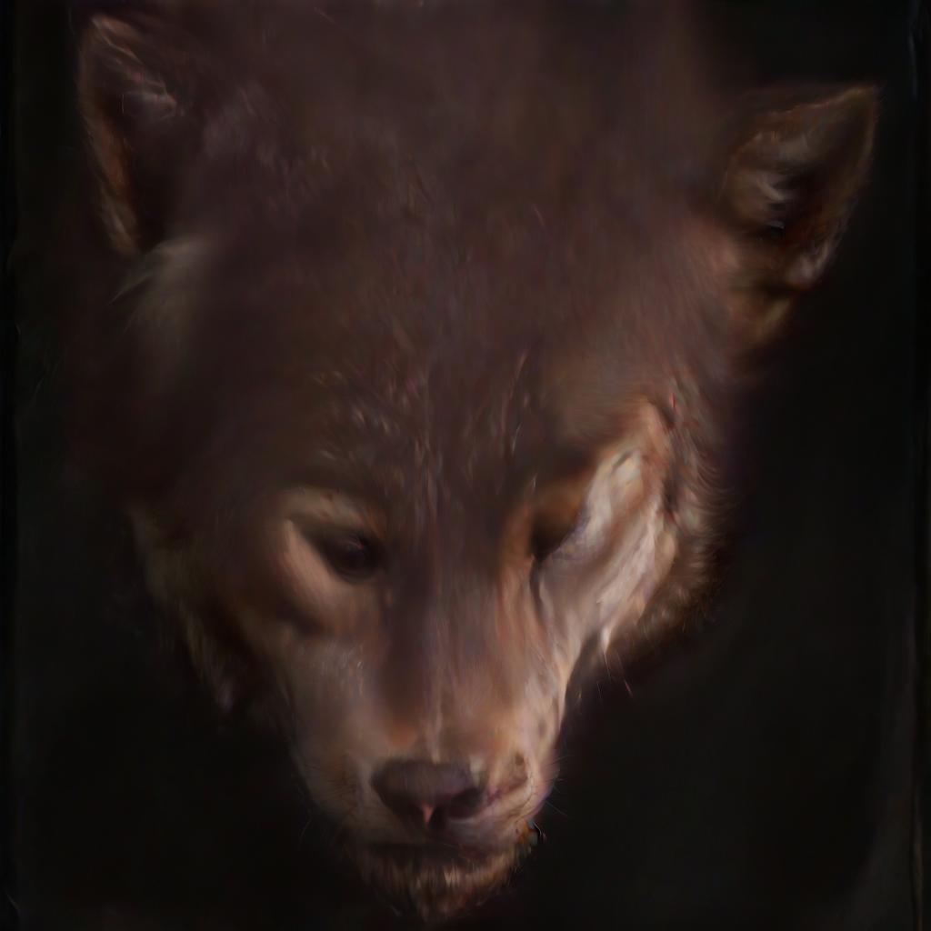  breathtaking wolf head with fur . award winning, professional, highly detailed, civitai