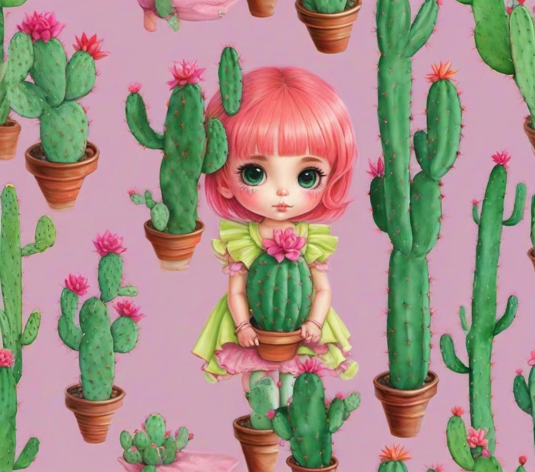  little candy cactus girl