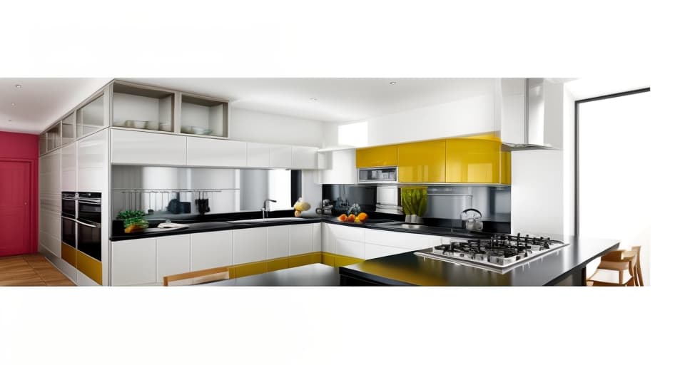  colour ful kitchen, inframe