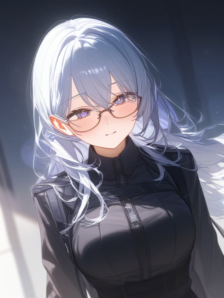  glasses, masterpiece, best quality,8k,ultra detailed,high resolution,an extremely delicate and beautiful,hyper detail